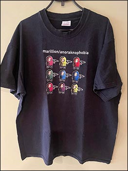 T-Shirt: Anoraknophobia Tour (front) - 2001